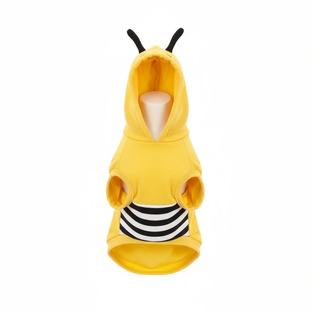 Squishmallows Yellow and Black Striped Dog Hoodie
